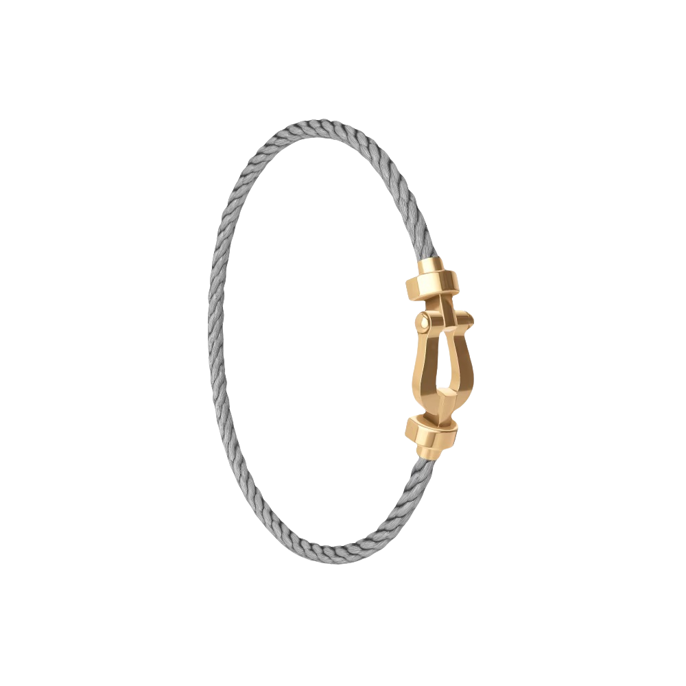 Force 10 Horseshoe Buckle Bracelet-Gold No Diamonds