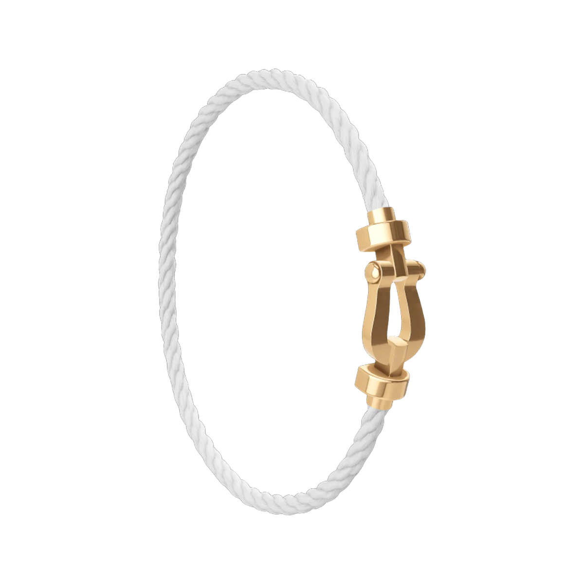 Force 10 Horseshoe Buckle Bracelet-Gold No Diamonds